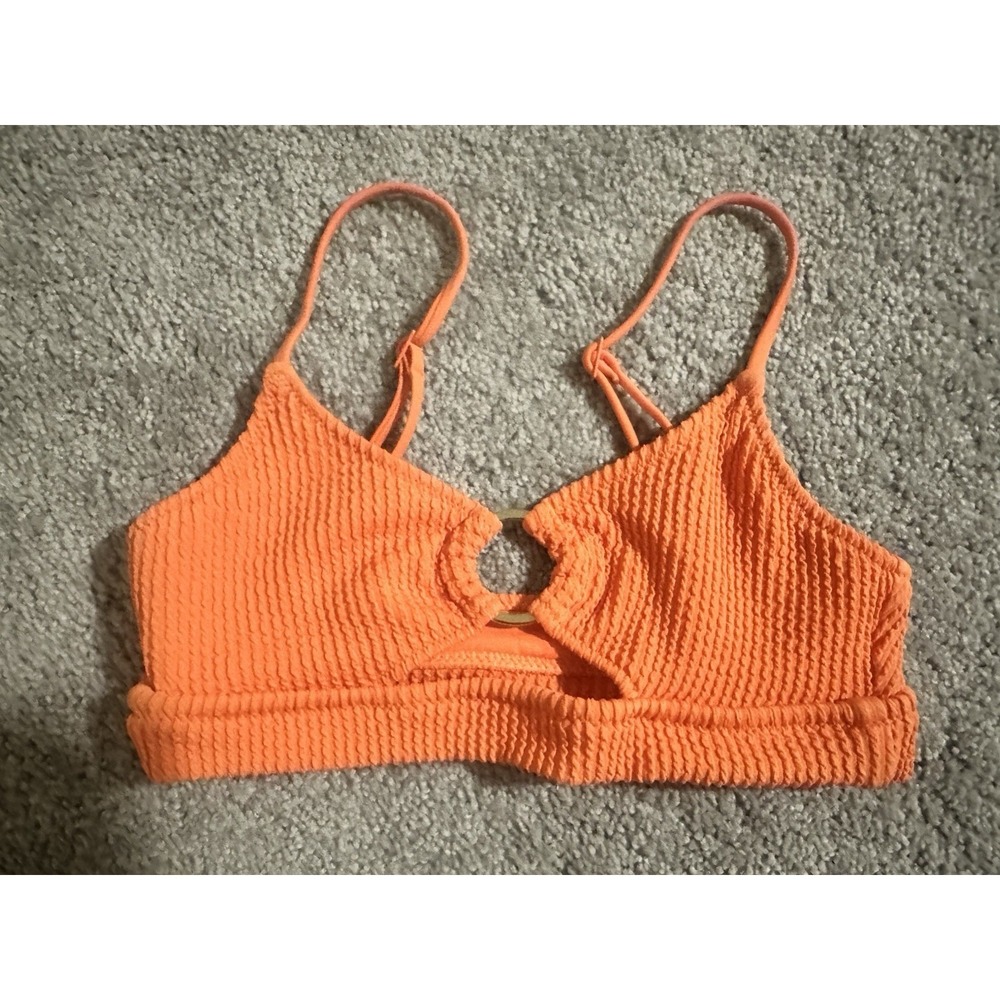 Aerie NWT‎ Orange bikini Top XS